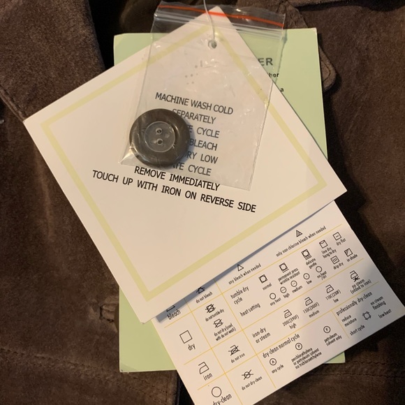 Jessica Holbrook Women’s Brown Suede Leather Jacket Size XS - Picture 4 of 8